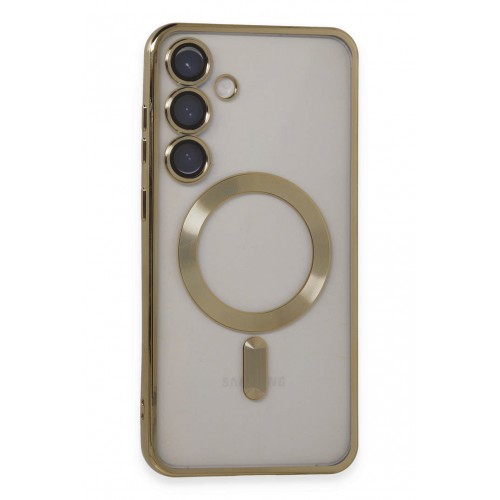 Newface Samsung Galaxy S24 Kılıf Kross Magneticsafe Kapak - Gold