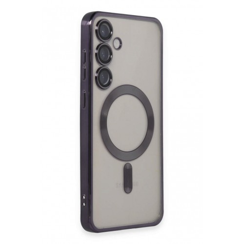 Newface Samsung Galaxy S24 Kılıf Kross Magneticsafe Kapak - Mor Newface Samsung Galaxy S24 Kılıf Kross Magneticsafe Kapak - Mor