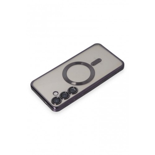 Newface Samsung Galaxy S24 Kılıf Kross Magneticsafe Kapak - Mor Newface Samsung Galaxy S24 Kılıf Kross Magneticsafe Kapak - Mor