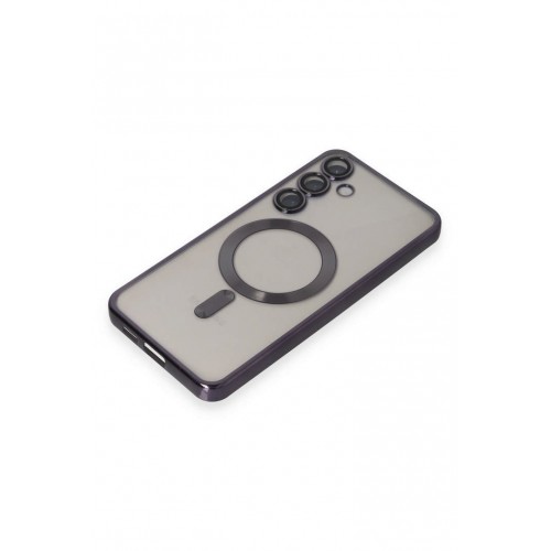 Newface Samsung Galaxy S24 Kılıf Kross Magneticsafe Kapak - Mor Newface Samsung Galaxy S24 Kılıf Kross Magneticsafe Kapak - Mor