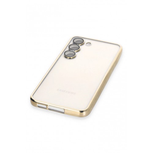Newface Samsung Galaxy S24 Kılıf Razer Lensli Silikon - Gold Newface Samsung Galaxy S24 Kılıf Razer Lensli Silikon - Gold