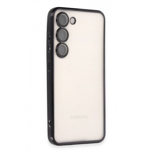 Newface Samsung Galaxy S24 Plus Kılıf Razer Lensli Silikon - Siyah