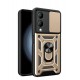 Newface Vivo Y17S Kılıf Pars Lens Yüzüklü Silikon - Gold