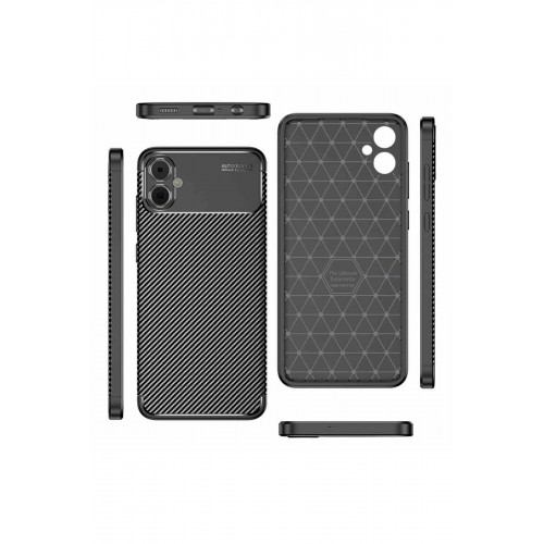 Newface Samsung Galaxy A05 Kılıf Focus Karbon Silikon - Siyah Newface Samsung Galaxy A05 Kılıf Focus Karbon Silikon - Siyah