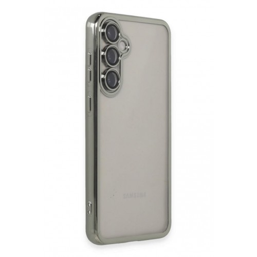 Newface Samsung Galaxy S23 FE Kılıf Razer Lensli Silikon - Gümüş Newface Samsung Galaxy S23 FE Kılıf Razer Lensli Silikon - Gümüş