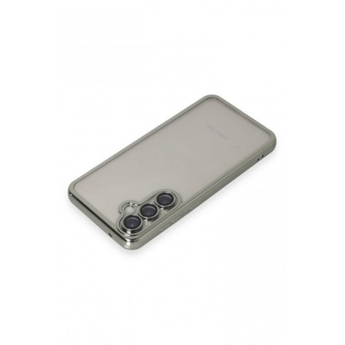 Newface Samsung Galaxy S23 FE Kılıf Razer Lensli Silikon - Gümüş Newface Samsung Galaxy S23 FE Kılıf Razer Lensli Silikon - Gümüş