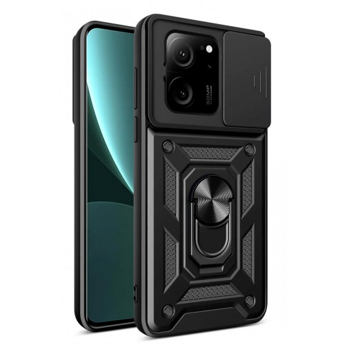 Newface Xiaomi Mi 13T Kılıf Pars Lens Yüzüklü Silikon - Siyah Newface Xiaomi Mi 13T Kılıf Pars Lens Yüzüklü Silikon - Siyah