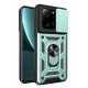 Newface Xiaomi Mi 13T Pro Kılıf Pars Lens Yüzüklü Silikon - Yeşil