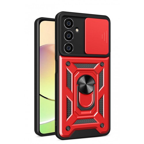 Newface Samsung Galaxy A05 Kılıf Pars Lens Yüzüklü Silikon - Kırmızı Newface Samsung Galaxy A05 Kılıf Pars Lens Yüzüklü Silikon - Kırmızı