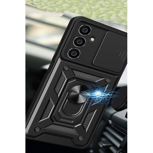 Newface Samsung Galaxy A05 Kılıf Pars Lens Yüzüklü Silikon - Gümüş Newface Samsung Galaxy A05 Kılıf Pars Lens Yüzüklü Silikon - Gümüş