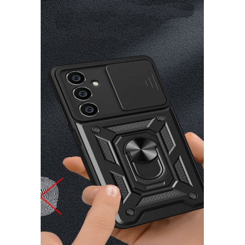 Newface Samsung Galaxy A05 Kılıf Pars Lens Yüzüklü Silikon - Gümüş Newface Samsung Galaxy A05 Kılıf Pars Lens Yüzüklü Silikon - Gümüş