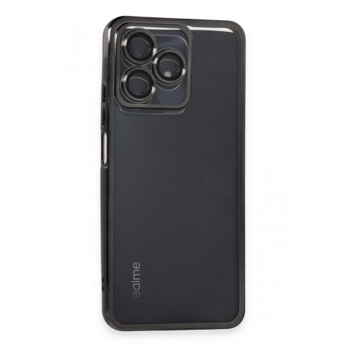 Newface Realme C53 Kılıf Razer Lensli Silikon - Siyah