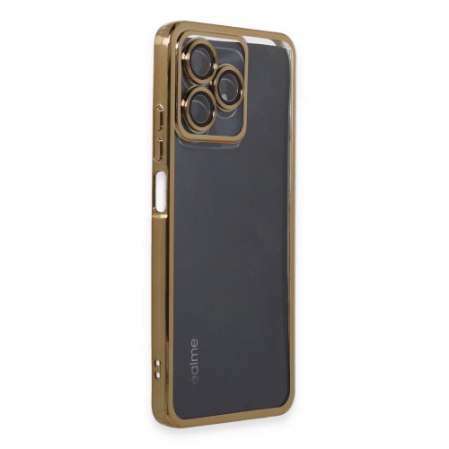 Newface Realme C53 Kılıf Razer Lensli Silikon - Gold Newface Realme C53 Kılıf Razer Lensli Silikon - Gold