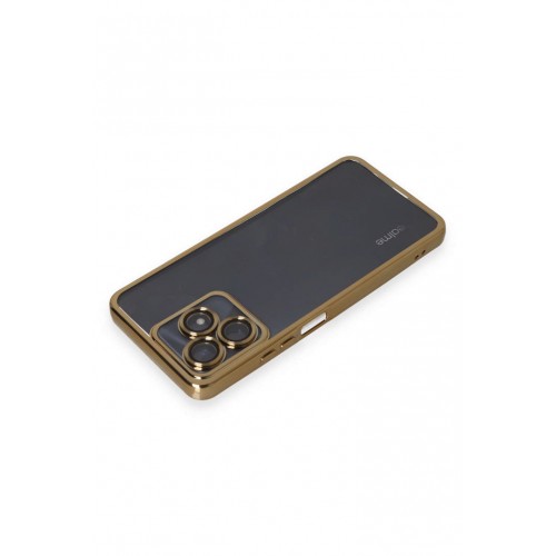 Newface Realme C53 Kılıf Razer Lensli Silikon - Gold Newface Realme C53 Kılıf Razer Lensli Silikon - Gold