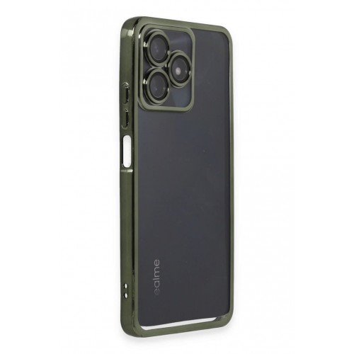 Newface Realme C53 Kılıf Razer Lensli Silikon - Yeşil Newface Realme C53 Kılıf Razer Lensli Silikon - Yeşil