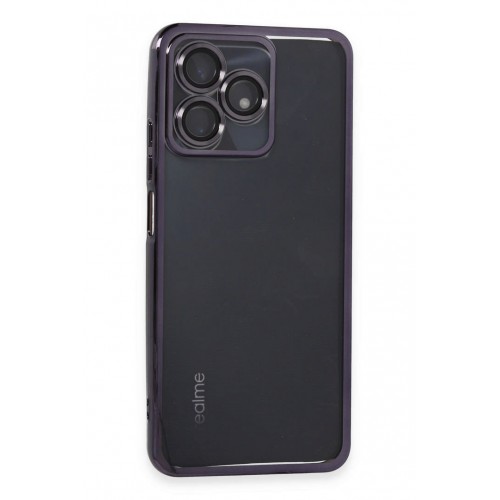 Newface Realme C53 Kılıf Razer Lensli Silikon - Mor