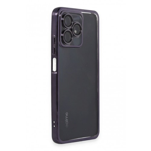 Newface Realme C53 Kılıf Razer Lensli Silikon - Mor Newface Realme C53 Kılıf Razer Lensli Silikon - Mor