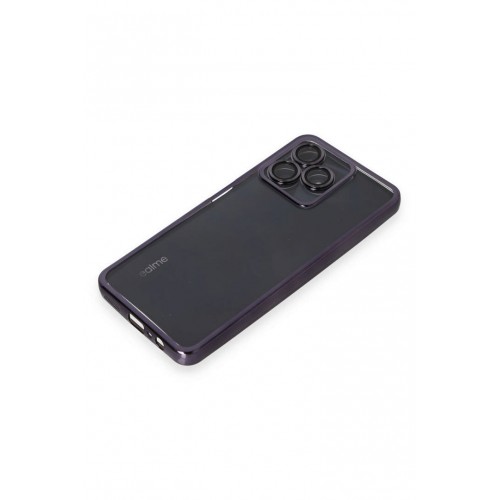 Newface Realme C53 Kılıf Razer Lensli Silikon - Mor Newface Realme C53 Kılıf Razer Lensli Silikon - Mor
