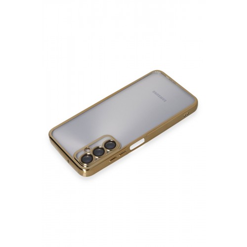 Newface Samsung Galaxy A05S Kılıf Razer Lensli Silikon - Gold Newface Samsung Galaxy A05S Kılıf Razer Lensli Silikon - Gold