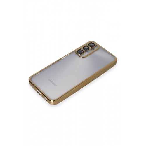 Newface Samsung Galaxy A05S Kılıf Razer Lensli Silikon - Gold Newface Samsung Galaxy A05S Kılıf Razer Lensli Silikon - Gold