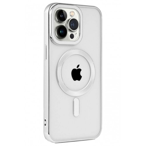 Newface iPhone 14 Pro Kılıf Kronos Magsafe Kapak - Gümüş Newface iPhone 14 Pro Kılıf Kronos Magsafe Kapak - Gümüş