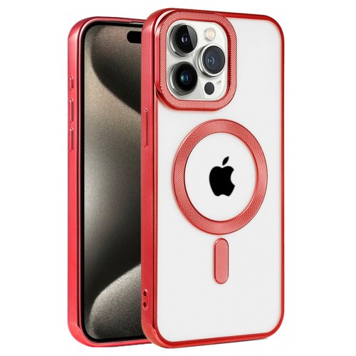 Newface iPhone 14 Pro Kılıf Kronos Magsafe Kapak - Kırmızı Newface iPhone 14 Pro Kılıf Kronos Magsafe Kapak - Kırmızı