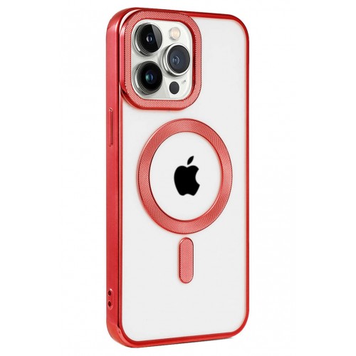 Newface iPhone 14 Pro Kılıf Kronos Magsafe Kapak - Kırmızı Newface iPhone 14 Pro Kılıf Kronos Magsafe Kapak - Kırmızı