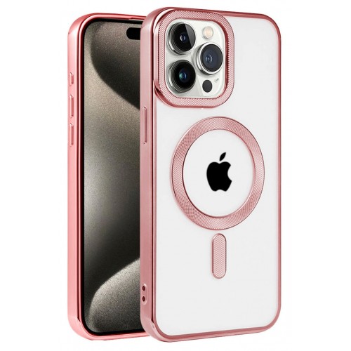 Newface iPhone 14 Pro Kılıf Kronos Magsafe Kapak - Rose Gold Newface iPhone 14 Pro Kılıf Kronos Magsafe Kapak - Rose Gold