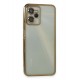 Newface Realme C35 Kılıf Razer Lensli Silikon - Gold