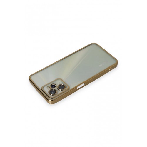 Newface Realme C35 Kılıf Razer Lensli Silikon - Gold Newface Realme C35 Kılıf Razer Lensli Silikon - Gold