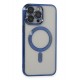 Newface iPhone 14 Pro Max Kılıf Kross Magneticsafe Kapak - Lacivert