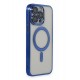 Newface iPhone 14 Pro Max Kılıf Kross Magneticsafe Kapak - Lacivert