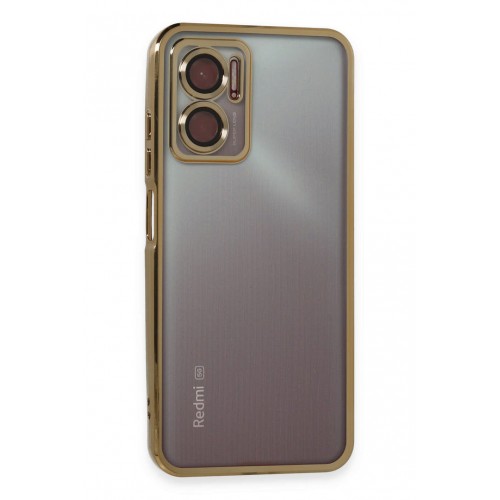 Newface Xiaomi Redmi 10 5G Kılıf Razer Lensli Silikon - Gold Newface Xiaomi Redmi 10 5G Kılıf Razer Lensli Silikon - Gold