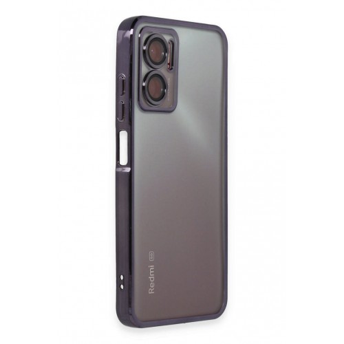 Newface Xiaomi Redmi 10 5G Kılıf Razer Lensli Silikon - Mor Newface Xiaomi Redmi 10 5G Kılıf Razer Lensli Silikon - Mor