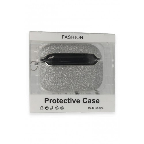 Newface Airpods Pro 2 (2.nesil) Spell Simli Kılıf - Gümüş Newface Airpods Pro 2 (2.nesil) Spell Simli Kılıf - Gümüş
