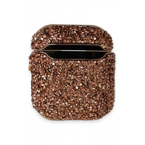 Newface Airpods 2 (2.nesil) Mira Taşlı Kılıf - Rose Gold Newface Airpods 2 (2.nesil) Mira Taşlı Kılıf - Rose Gold