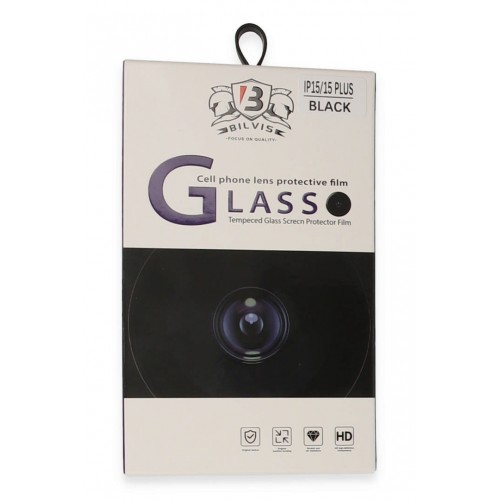 Newface iPhone 15 Plus Bilvis Titan Kamera Lens - Siyah Newface iPhone 15 Plus Bilvis Titan Kamera Lens - Siyah