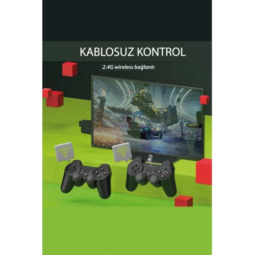 Newface M8 64GB Dual Pad 4K Game Stick - Siyah Newface M8 64GB Dual Pad 4K Game Stick - Siyah