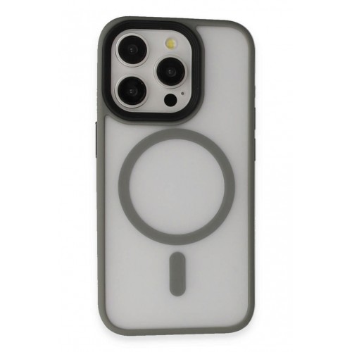Newface iPhone 15 Kılıf Trex Magneticsafe Kapak - Gri Newface iPhone 15 Kılıf Trex Magneticsafe Kapak - Gri