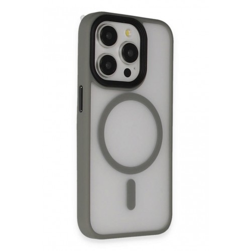 Newface iPhone 15 Kılıf Trex Magneticsafe Kapak - Gri Newface iPhone 15 Kılıf Trex Magneticsafe Kapak - Gri