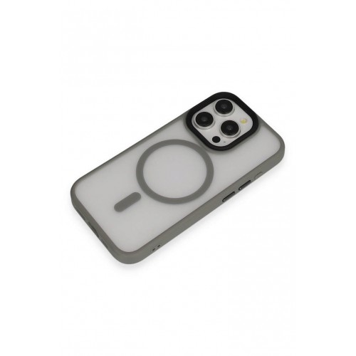 Newface iPhone 15 Kılıf Trex Magneticsafe Kapak - Gri Newface iPhone 15 Kılıf Trex Magneticsafe Kapak - Gri