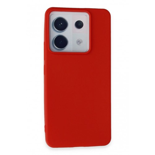 Newface Xiaomi Poco X6 Kılıf First Silikon - Kırmızı Newface Xiaomi Poco X6 Kılıf First Silikon - Kırmızı