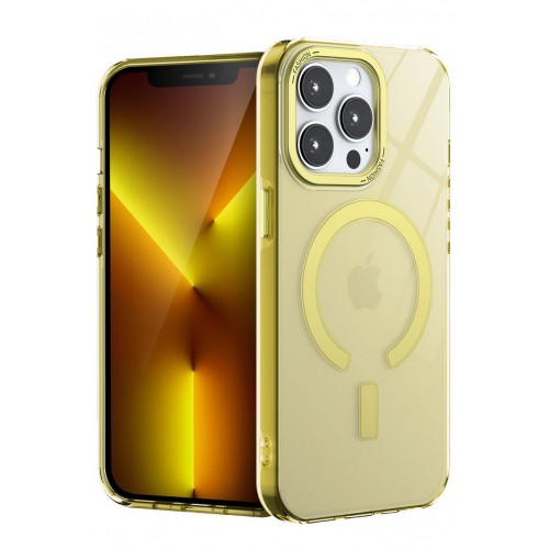 Newface iPhone 13 Pro Kılıf Troy Magsafe Kapak - Sarı Newface iPhone 13 Pro Kılıf Troy Magsafe Kapak - Sarı