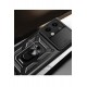 Newface Xiaomi Poco X6 Kılıf Pars Lens Yüzüklü Silikon - Siyah