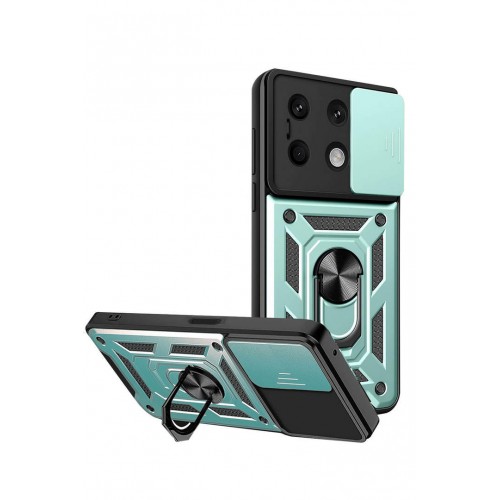 Newface Xiaomi Redmi Note 13 Kılıf Pars Lens Yüzüklü Silikon - Yeşil Newface Xiaomi Redmi Note 13 Kılıf Pars Lens Yüzüklü Silikon - Yeşil