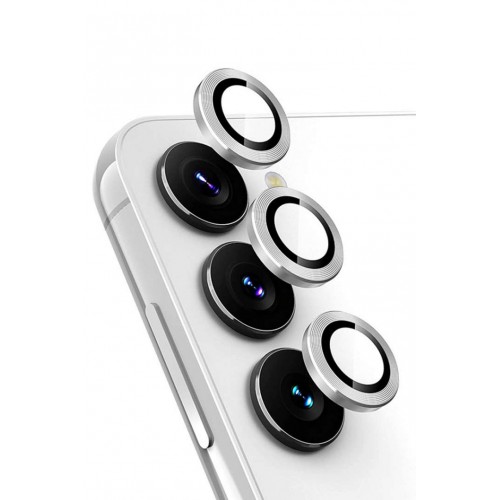 Newface Samsung Galaxy A24 4G Valdez Metal Kamera Lens - Gümüş Newface Samsung Galaxy A24 4G Valdez Metal Kamera Lens - Gümüş