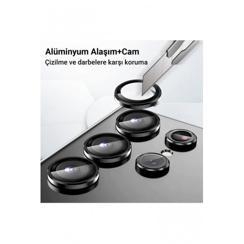 Newface Samsung Galaxy A24 4G Valdez Metal Kamera Lens - Gümüş Newface Samsung Galaxy A24 4G Valdez Metal Kamera Lens - Gümüş
