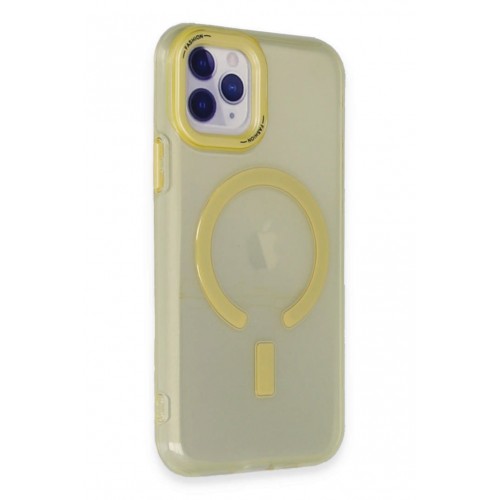 Newface iPhone 11 Pro Kılıf Troy Magsafe Kapak - Sarı Newface iPhone 11 Pro Kılıf Troy Magsafe Kapak - Sarı
