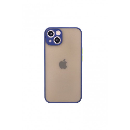 Newface iPhone 13 Mini Kılıf Montreal Silikon Kapak - Lacivert