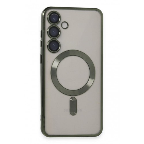 Newface Samsung Galaxy S24 Kılıf Kross Magneticsafe Kapak - Koyu Yeşil Newface Samsung Galaxy S24 Kılıf Kross Magneticsafe Kapak - Koyu Yeşil